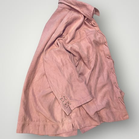 [USED] かわいいカラー♡PINK ヌバック風shirt