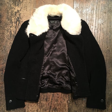 [USED] アニエスb ファー襟付き WOOLジャケット