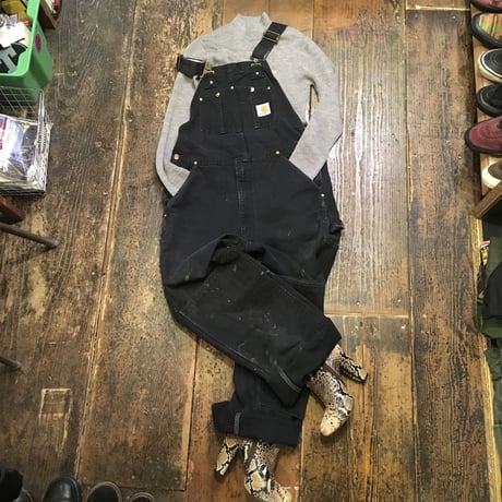 [USED] Carhartt BLACK ダック地 オーバーオール