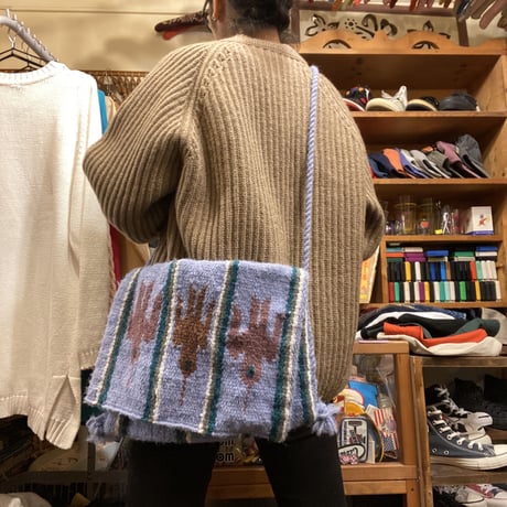 [USED] ラグ BAG ♡  BLUE / WHITE