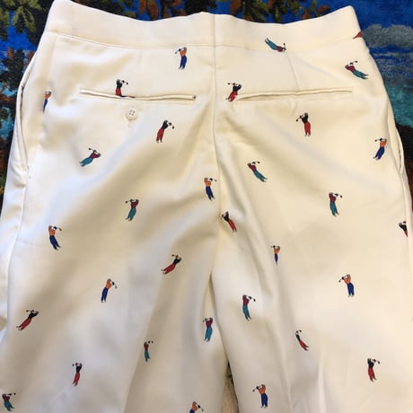 [USED] おしゃれ〜総柄GOLFパンツ