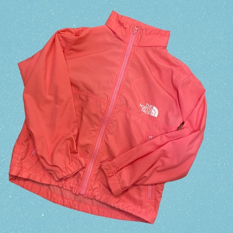 USED]THE NORTH FACE PINK NYLON JKT for KIDS♡