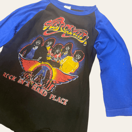 [USED] エアロスミス🎸ラグランtee