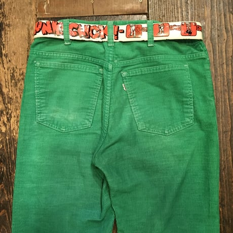 [USED] "GREEN"  OLD Levi's 517  コーデュロイパンツ