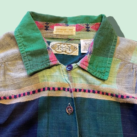[USED]  刺繍cotton シャツ
