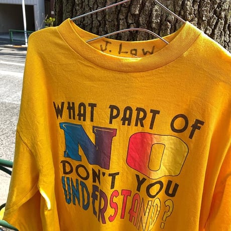 [USED] vintage ロンTee  YELLOW