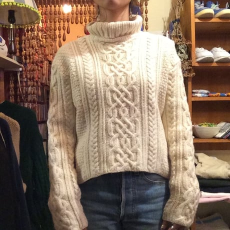 [USED]WOOL ケーブルニット