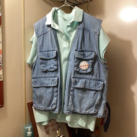 [USED] 4POCKET DENIM VEST！