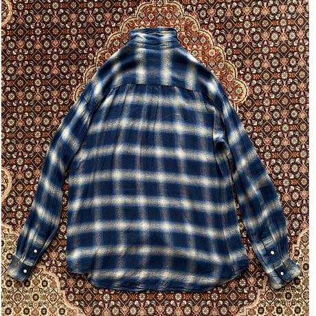 [USED] オンブレチェック レーヨンSHIRTS