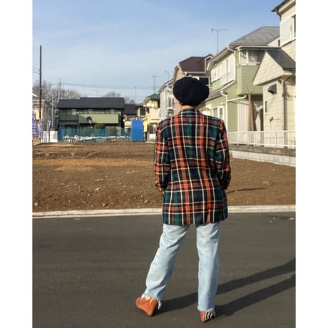 [USED] タータンチェック テーラードJACKET