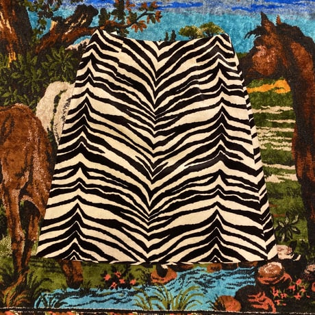 [USED] ZEBRA ミディスカート🦓🖤