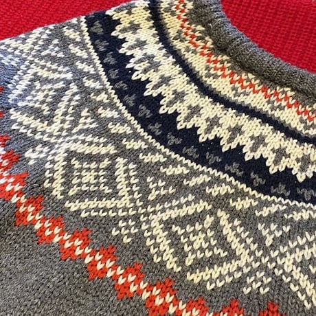 [USED]  ノルディック柄 ACRYL KNIT