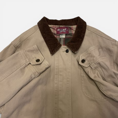 [USED] "DENIM & Co." CANVAS COVERALL Lsize