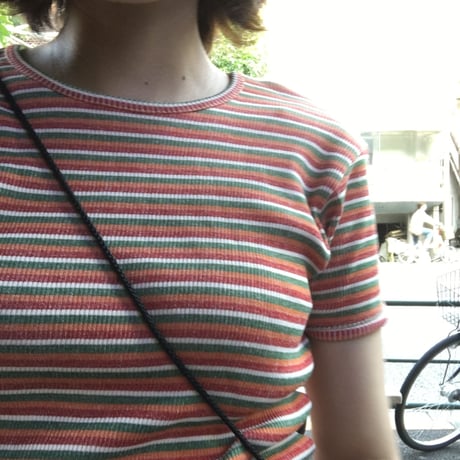 [USED]  Later90's ボーダーリブ Tee