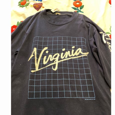 [USED] 80’s Virgnia 袖プリ ロンtee