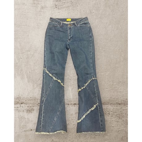 [USED]  フレアデニムパンツ フリンジかわいい♡