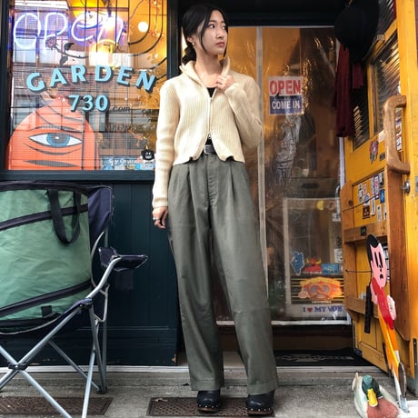 [USED] W ZIP ニットジャケット♡