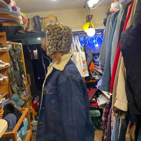 ［USED] kids VINTAGE ANIMAL HAT🐅🖤