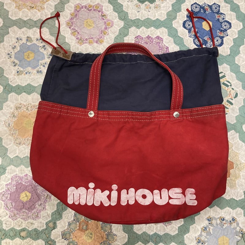 レア 鬼フェード ネクストビンテージ オールド mikihouseトートバッグ USED] OLD miki house TOTE BAG | garden730
