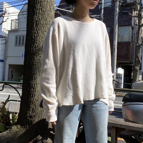 [USED] vintage  COTTON ハニカムサーマル