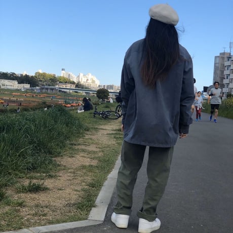 [USED] スウェード風スタンドカラーSHIRT！