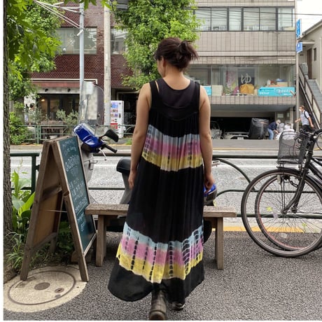 [USED]  タイダイワンピース /BLK