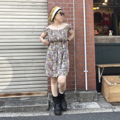 [USED] オフショルダー小花柄 ワンピース💐