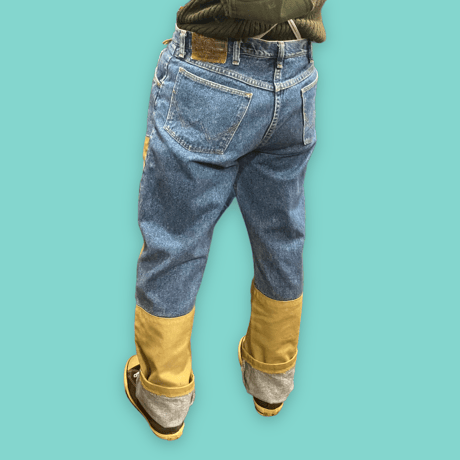 [USED] wrangler ダブルニー DENIM PANTS！