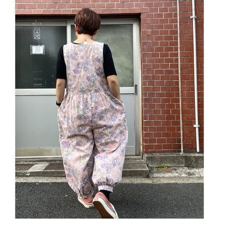 [USED] ボタニカル柄🌼COTTONサロペット