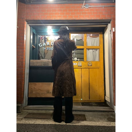 [USED] Real  Leather ブラウンスエード コート
