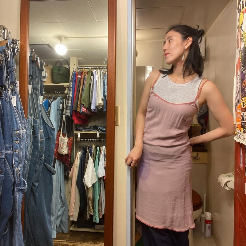 希少 美品 MIU MIU 変形 アシンメトリーデザイン キャミワンピース 38 USED] miumiu キャミ ワンピース | garden730
