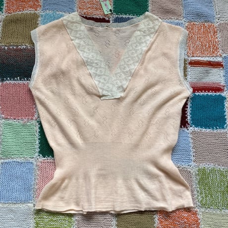 [USED] "BABY PINK" EURO VINTAGE トップス♡
