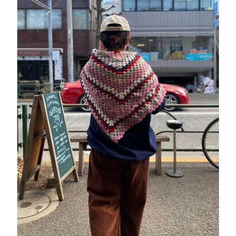 [USED]  鍵編みKNITの miniラグ