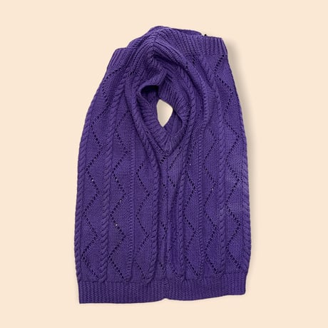 [USED] PURPLE FRENCH SLEEVE KNIT💜