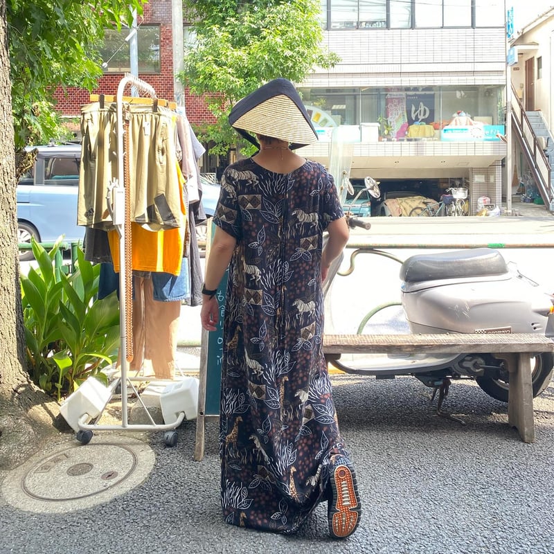 USED] サファリ柄ロングワンピース 🦒 | garden730