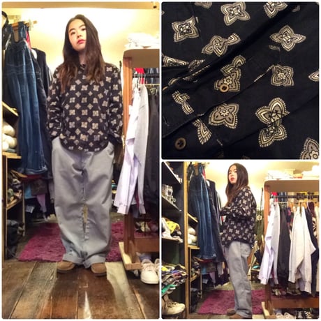 [USED]JOHN HENRY 柄シャツ