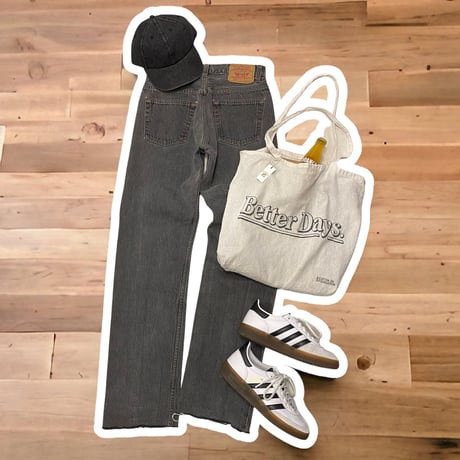 [USED] "Levi's 501" BLACK DENIM