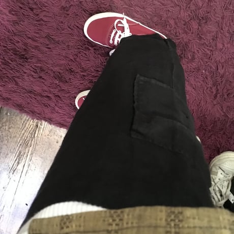 [USED] BLACK LINEN パンツ