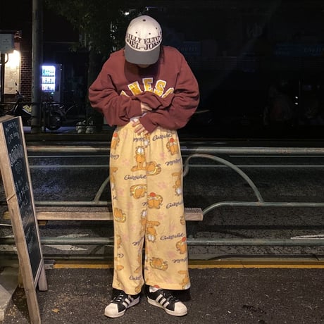[USED] ガーフィールド😼パジャマパンツ