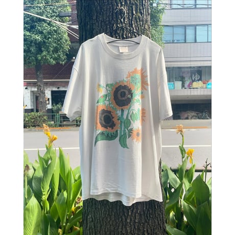 [USED]  90's  ONEITA "ひまわり" Tee