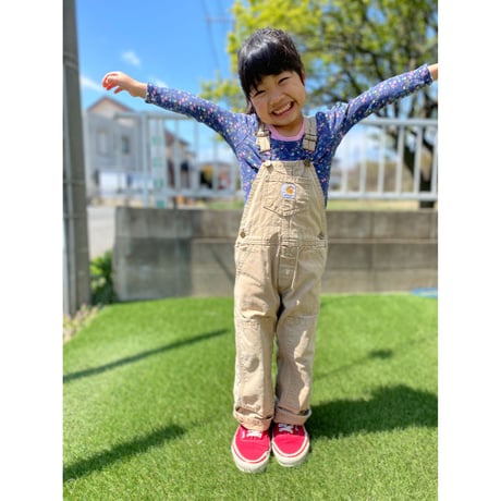 [USED] -KIDS- carhartt over all  BEIGE
