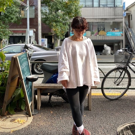 [USED] リブ無しBIGスエット