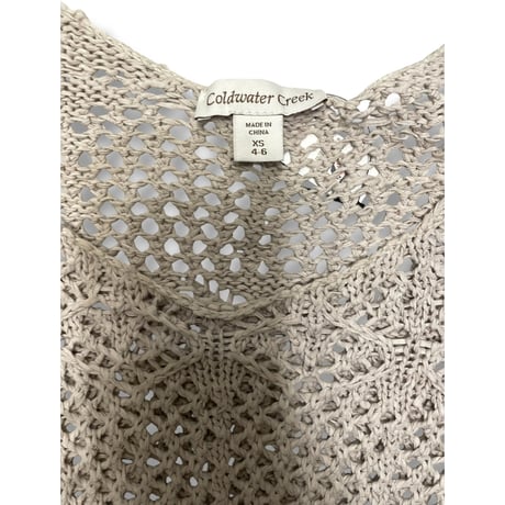 [USED]メッシュcrochetニットTOPS