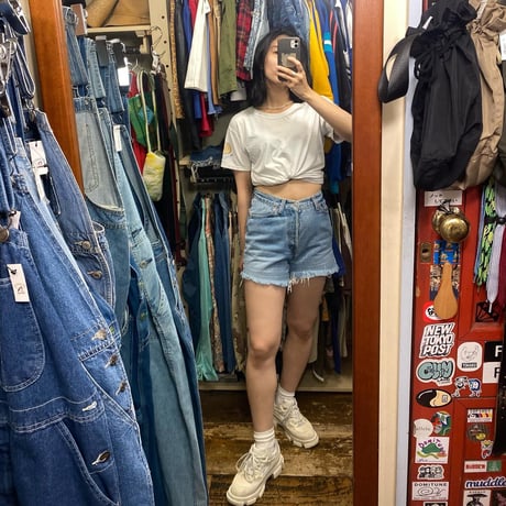 [USED]MAENARAE hanes white tee