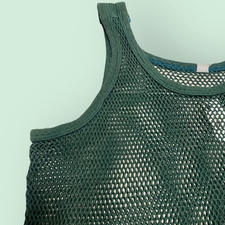 [USED] vintage COTTON メッシュタンク GREEN (C)