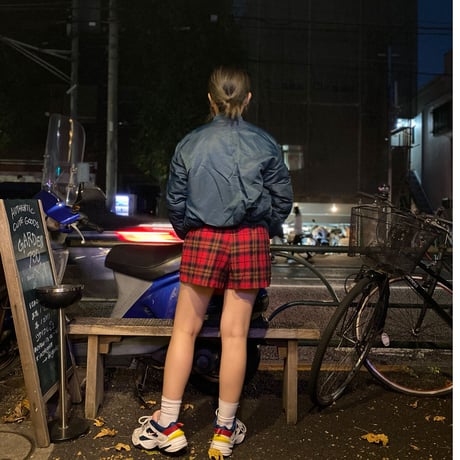 [USED] チェック柄ハイウェストPANTS♡