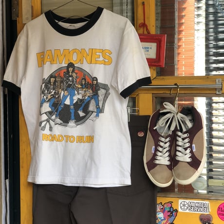 [USED] "RAMONES" リンガーTee🎙