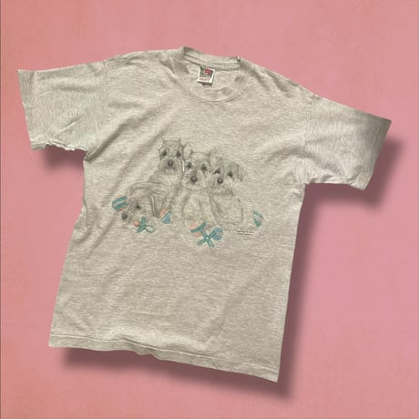 [USED] 白 シュナ パピー tee