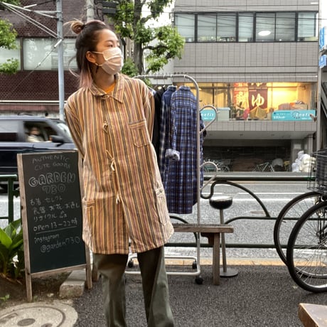 [DEADSTOCK]Stripe Sleeping SHIRTS