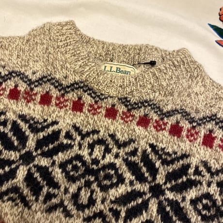 [USED] L.L.Bean ノルディック柄KNIT⛄️